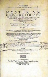 Mysterium Cosmographicum J. Kepler, Francoforte 1621